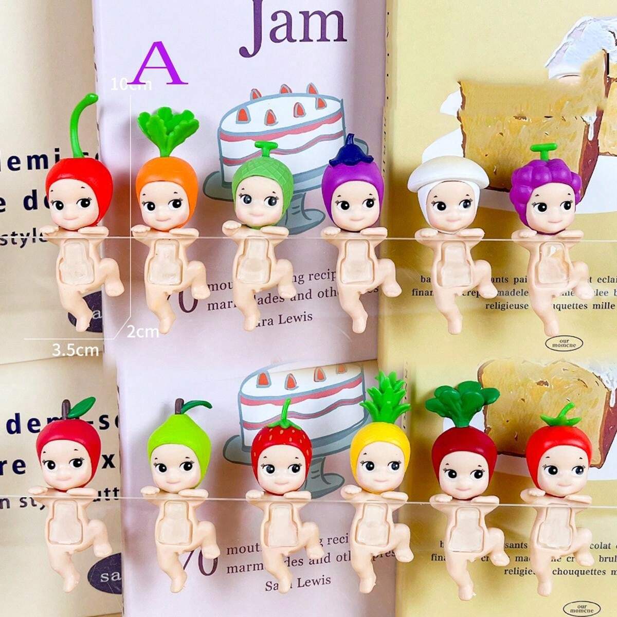 1pc New Product Party Angel Cheek Blind Box Fruit Animal Mini Cat Car