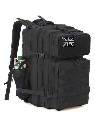 45L Tactical Backpack For Men With MOLLE System  3-Day Emergency Survival Backpack Camping Hiking Backpack With Water Bottle Holder Travel Camping Gear  Outdoor Mountaineering Backpack