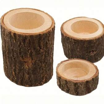 1/3/6 st Träcylinder Wish-te-ljusstakar, trähantverk, kreativa furu-ljusställ för bröllop, födelsedagsbordsdekoration, heminredning, semesterdekor och middagar med levande ljus, ljus och ljus ingår inte