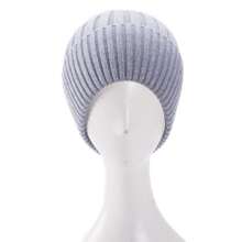 1pc Women Sparkle Threading Knit Soft Polyester Skullies Beanie Winter Ski Hat - Beanie - View 3