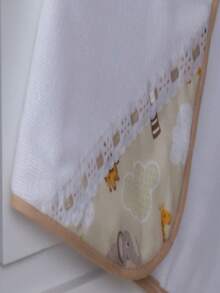 Kit Of 2 Children's Hooded Bath Towels With Prints - 卡其色 - 查看 2