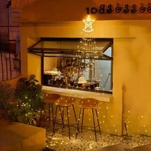 New Outdoor Christmas Lights 8 Modes And Timer With Remote, Outdoor Christmas Decoration Tree Lights With Plastic Star Tree Topper, Outdoor String Lights For New Year, Yard, Party, Garden, Holiday, Birthdaychristmas Decor Christmas Gift Thanksgiving Christmas Tree Decor Ornaments Christmas Light Bedroom Decor Home Decor Party Decor Holiday Festival Room Decor - Star - View 10