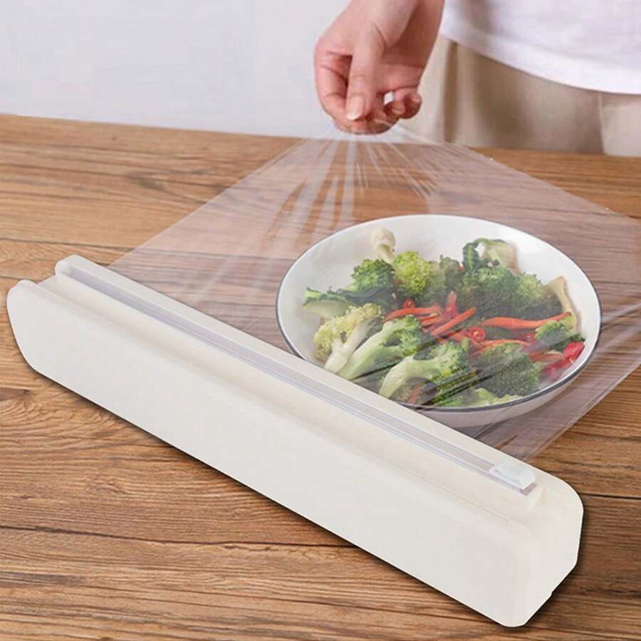 铝箔保鲜膜分配器小工具免打孔固定食品保鲜膜切割器塑料保鲜膜锋利切割器炊具工具厨房工具