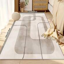 现代风格的地毯，柔软，防滑，可机洗，吸水，防污，家居装饰，非常适合客厅、卧室和门口装饰。 - 淺灰色 - 查看 15