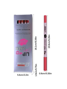 Bộ 12 bút kẻ viền môi màu tím lì chống nước dễ tô màu, dễ mang theo - Nhiều màu - Xem 7