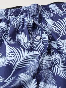 3 件装男士混色印花 Aro 三角裤休闲平角内裤舒适睡裤 - 彩色 - 查看 7