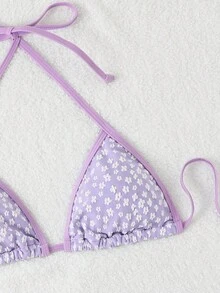 女士露背吊带比基尼上衣和下装两件套性感泳装夏季