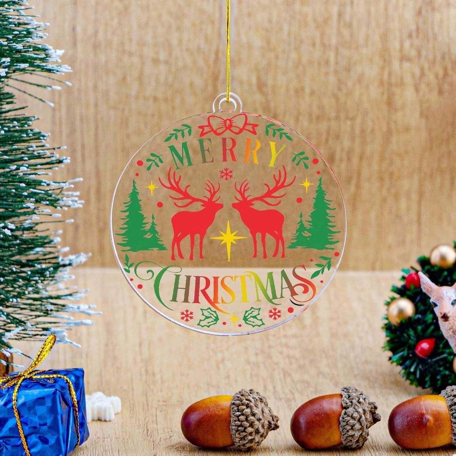 2024 Christmas Tree Ornament Unique Golden Christmas Decoration