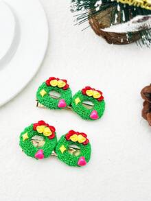 1 件圣诞老人、圣诞树、长袜、驯鹿、花环装饰发夹，休闲、可爱街头风格派对发饰，ABS（ABS 树脂） - 彩色 - 查看 9