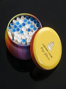 Captain Cook 9mm Activated Carbon Pipe Filters - 50 Count, Smoking Pipe Accessories, Portable Canister Tobacco Pipe Filtration Inserts