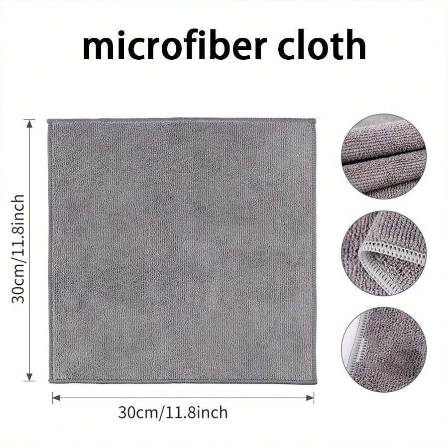 5/10Pack MultiColor Microfiber Cleaning Cloth Set, Size 11.8X11.8