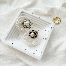 Túi khí điện thoại di động đơn giản và tươi mới hỗ trợ ngọc trai giả CAMELLIA SPARKLE để bàn Slouchy Niche hỗ trợ khung Rhinestone - Nhiều màu - Xem 3