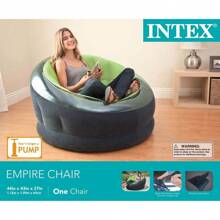 Empire Inflatable Blow Up Lounge Dorm Camping Chair For Adults, Lime Green - 1 - View 9