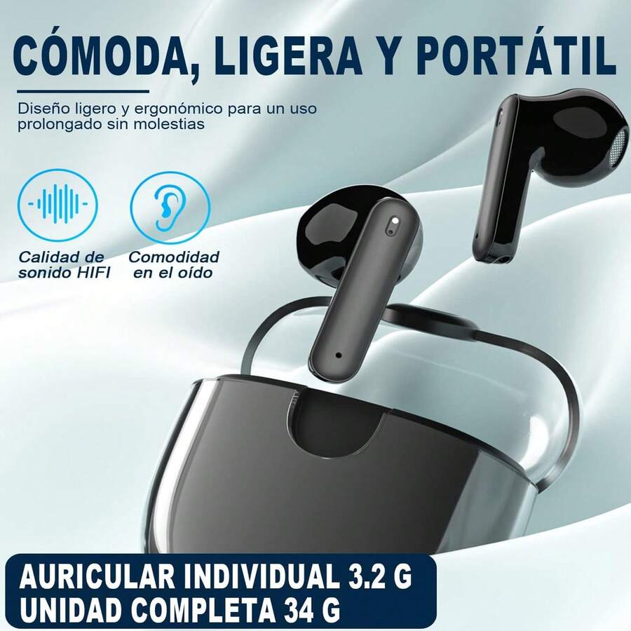 Bluetooth 5.3 Wireless Headphones Wireless Earbuds With BuiltIn