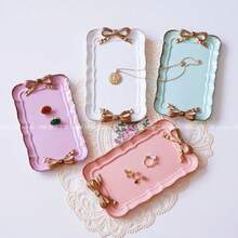 1 chiếc đĩa đựng đồ trang sức/đồ trang sức hình con bướm, khay đựng đồ hình chữ nhật phong cách Bắc Âu cho phòng khách, bát đựng trái cây, đĩa đựng tráng miệng - Nhiều màu - Xem 1