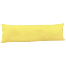 Xuxão 400 Thread Count Body Pillowcase 1.30 X 0.40 With Zipper - 黃色 - 查看 1