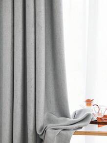 1 buc. Perdele opace cu ochiuri retro franceză, cu aspect simplu de in, pentru sufragerie sau dormitor