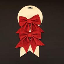 2pcs New Bow Decorations, Tree Bow Ornaments For Holiday Party Decor Birthday Home Decor Christmas Decorations Room Decor Christmas Winter Christmas Decorations Home Christmas Gifts Christmas Decor - Multicolor - View 9