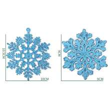 Bộ bông tuyết lấp lánh DIY thủ công trang trí cây thông Noel cho các bữa tiệc ngày lễ cho đồ trang trí Giáng sinh bằng bột vàng - Nhiều màu - Xem 5