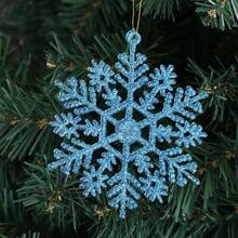 Bộ bông tuyết lấp lánh DIY thủ công trang trí cây thông Noel cho các bữa tiệc ngày lễ cho đồ trang trí Giáng sinh bằng bột vàng - Nhiều màu - Xem 2
