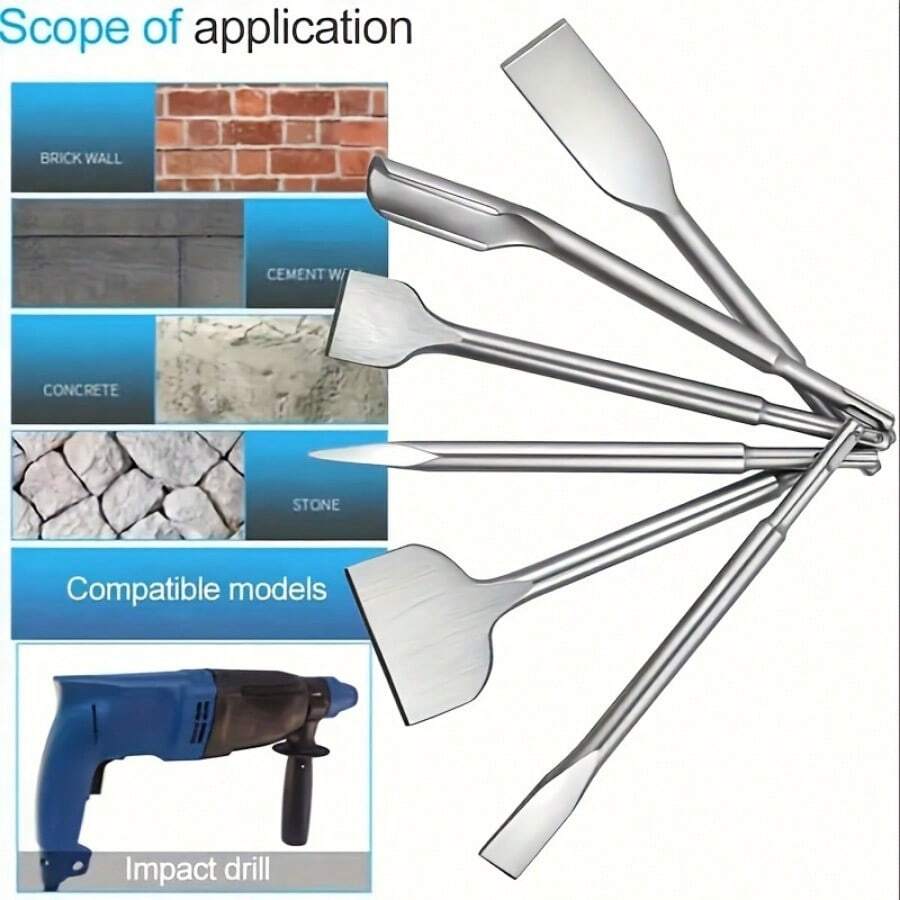 SDS Plus Power Hammer Drill Bit Set For Concrete, Brick And Masonry