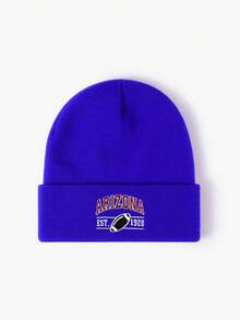 1 件可调节刺绣 ARIZONA 针织无檐便帽，男女通用户外防晒休闲帽，适合春季、秋季、旅行、海滩、Y2K 风格，男女皆宜 - 針織帽 - 查看 10