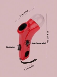 1 brinquedo interativo para animais de estimação, lançador de petiscos, ideal para uso externo, cães e gatos, para treinamento de animais de estimação. - Vermelho - Ver 2