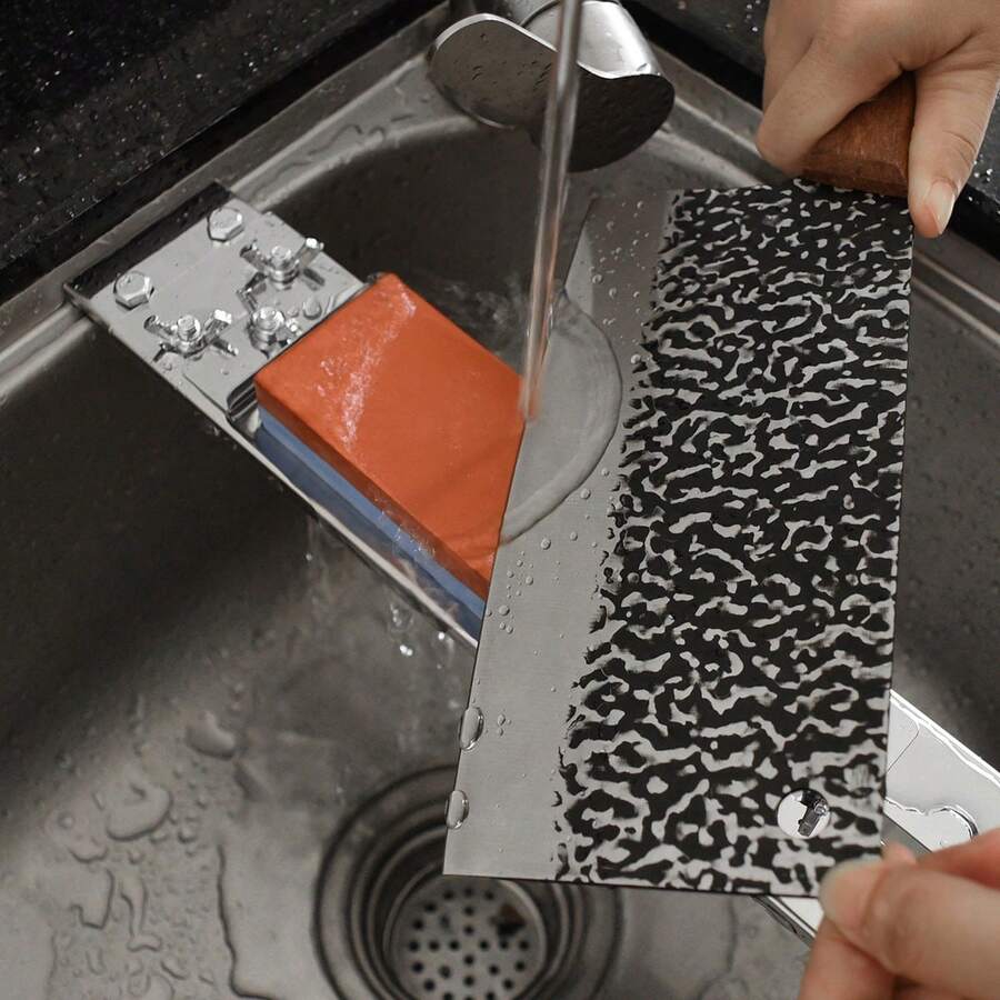 Stainless Steel Knife Sharpener Holder, Adjustable Knife Sharpening