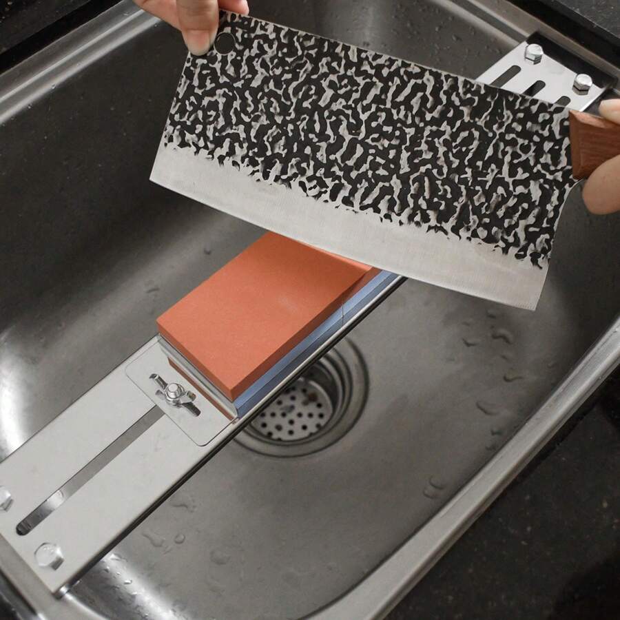 Stainless Steel Knife Sharpener Holder, Adjustable Knife Sharpening