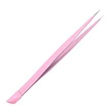 2-In-1 Multifunctional Design, High-Precision Stainless Steel Material, Double-Ended Fine-Tipped Tweezers With Silicone Grip For Precision Jewelry Crafting, Nail Art, False Lashes/Hair - Multicolor - View 7
