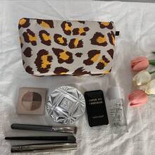 DAONIAO 豹纹化妆包，大容量防水旅行化妆包，简约可折叠护肤品收纳包 - 彩色 - 查看 2