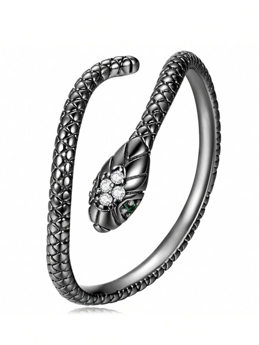 1 PC Thời trang 925 Sterling Silver Cubic Zirconia Nhẫn Cưới Trang Sức Cho Phụ Nữ Đồ Trang Sức Cao Cấp - 1 # - Xem 1