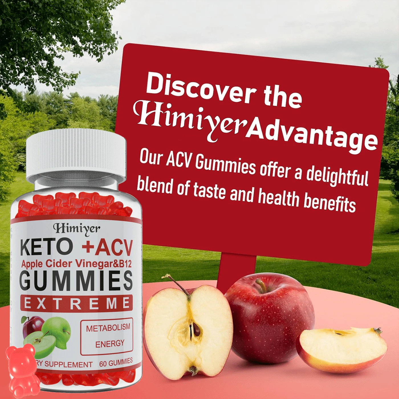 Keto ACV Premium Gummy Contains Apple Cider Vinegar Keto Supplement