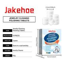 Jewelry Cleaning Effervescent Tablets, Multi-Purpose Jewelry Tarnish Remover Cleaning Maintenance Tablets For Rings, Jewelry, Watches - White - View 2