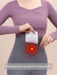 1 件前后口袋腰部修剪带 - 紧身，高弹力腰部训练带，适合女士，带口袋，保持腹部温暖