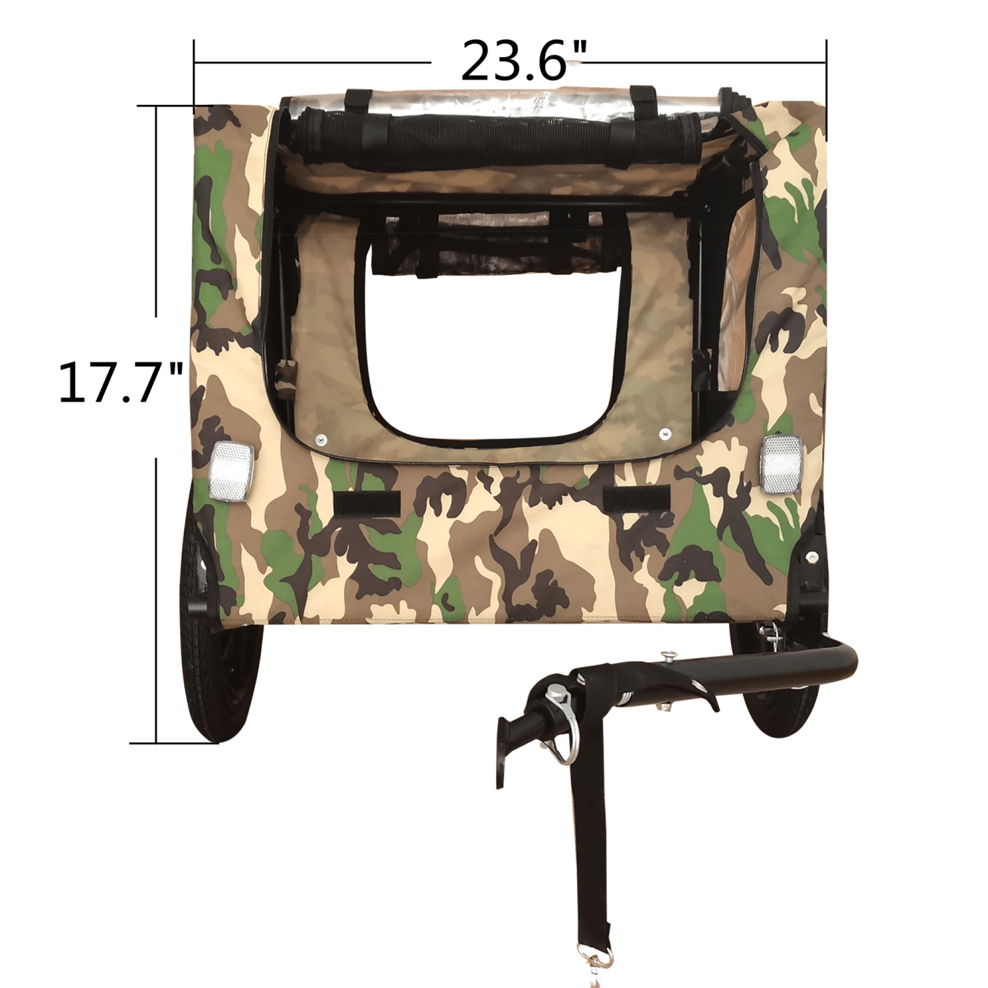 Camouflage Foldable Bicycle Trailer For Camping, Pets, And Luggage