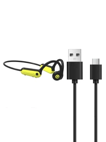 ASUS 华硕骨传导开放式无线运动耳机带麦克风长寿命播放，适合运动/跑步/健身房/骑自行车 - 黑綠色 - 查看 11