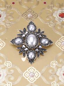 复古宫廷巴洛克珍珠胸针 女士 中性 别针 派对 宴会 珠宝配饰 礼品 - 巴洛克 - 查看 13