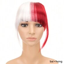 Synthetic 26Colors Real Thick 31g Natural Bang Wig Black Brown Auburn Red Clip In On Bangs Hair