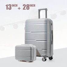 2024 Nuevo Equipaje de Viaje de Mujer de 20 Pulgadas con Contraseña Gruesa de Cuero, Material de Placa Base, Equipaje de Gran Capacidad de 24 Pulgadas/28 Pulgadas, Juego de Maletas de Viaje de Moda de 2 Piezas, Maleta Trolley Universal Unisex, Maletín de Mano de 13 Pulgadas. Maleta de Viaje, Bolso, Equipaje de Viaje, Equipaje de Mano, Juego de Equipaje, Mochila, Útiles Escolares