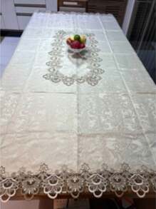 Grip Embroidered Tablecloth 150cm X 220cm Premium Line/6 Chairs - Multicolored - View 2