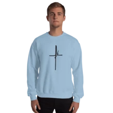 Faith Flannel Sweatshirt Top Of Excellent Quality, Super Comfortable, Without Hood - 淺藍色 - View 1