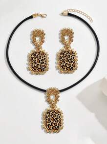 3 件套时尚金属项链套装，百搭设计，适合秋冬季