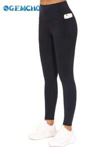 GEMCHO Gym Leggings Soft High Stretch Tummy Control Yoga Leggings