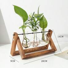 Bộ 3 bình hoa sáng tạo, khung gỗ và chất liệu kính, thích hợp cho cây trồng trong chậu, cây xanh và các loại cây thủy canh khác. Có thể sử dụng cho văn phòng, phòng khách, phòng ngủ, bàn làm việc, bàn ăn và các không gian trang trí nhà cửa khác. Cũng có thể dùng làm bình hoa, vật trang trí hoặc vật trang trí trung tâm. Trang trí bàn làm việc theo phong cách thủy canh cổ điển, thích hợp cho vườn nhà, trang trí văn phòng, trang trí phòng. Cũng có thể dùng làm quà tặng Ngày của Mẹ, quà sinh nhật hoặc quà tốt nghiệp. - Nhiều màu - Xem 14