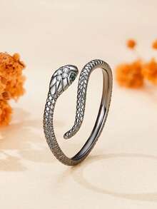 1 PC Thời trang 925 Sterling Silver Cubic Zirconia Nhẫn Cưới Trang Sức Cho Phụ Nữ Đồ Trang Sức Cao Cấp - 1 # - Xem 3