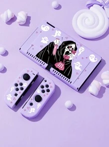 Ghost Calling Pattern Protective Case Compatible With Switch,Compatible With New Switch2(2025),Can Be Installed In The Dock Without Removing The Protective Case - Multicolor - View 3