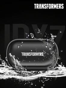 TRANSFORMERS TF-T58 大黄蜂蓝牙耳机，挂耳式耳机带电池电量显示，防水防汗，运动，360°环绕音效，音乐游戏低延迟带麦克风，智能降噪，佩戴舒适，无线耳机