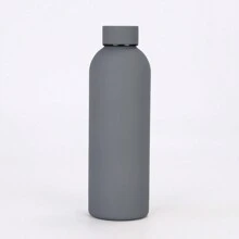 500ml/16.9oz 不锈钢复古风格细颈瓶，橡胶涂层，便携式真空保温杯，适合家庭、户外活动、健身、送给朋友和家人的礼物，水瓶返校 - 彩色 - 查看 10