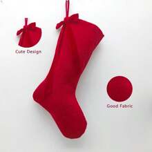 Grande e bonito com meias de cor vermelha ou branca estilo europeu requintado de alta qualidade natal grande capacidade decorações de alta qualidade presentes essenciais de natal design exclusivo natal, enfeites temáticos de papai noel, decorações modernas para casa e festa, adequadas para celebrações festivas, meias de malha de natal pingentes bolsas de presente decorações de cena